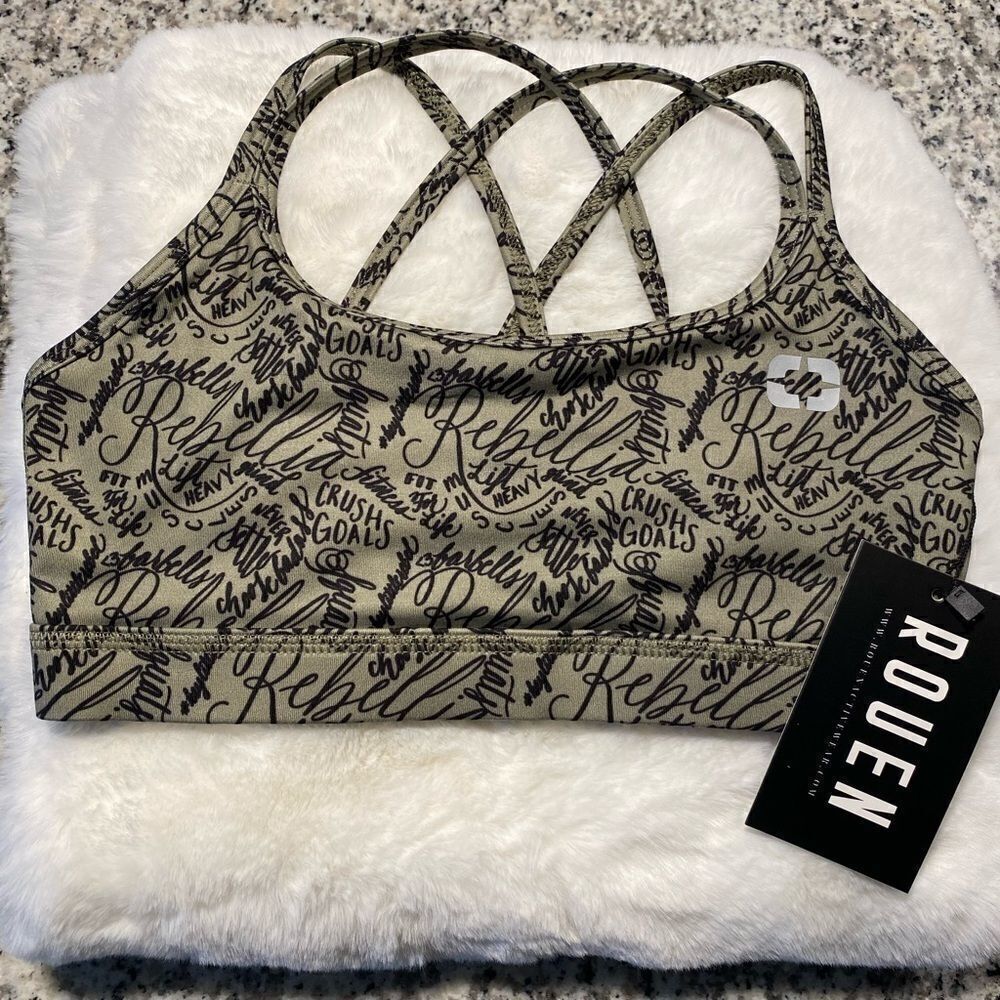 NWT Rouen Crush Goals sports Bra. Size XS.